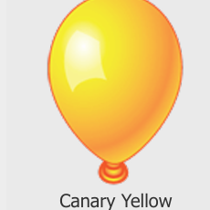 Canary Yellow Balloon